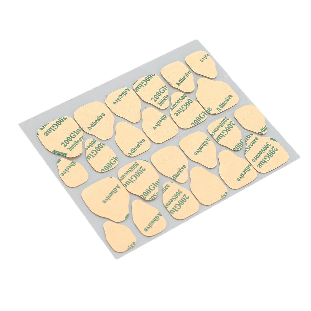 50 Sheets Nail Adhesive Tabs Double Side Nail Glue Sticker Resin Water Reistant Nail Glue Sticker for Home Nail Salon
