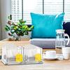 Clear Acrylic Two Lattices Tea Bags Holder Coffee Sugar Bag Case Guest Room Storage Boxes YTBH-001