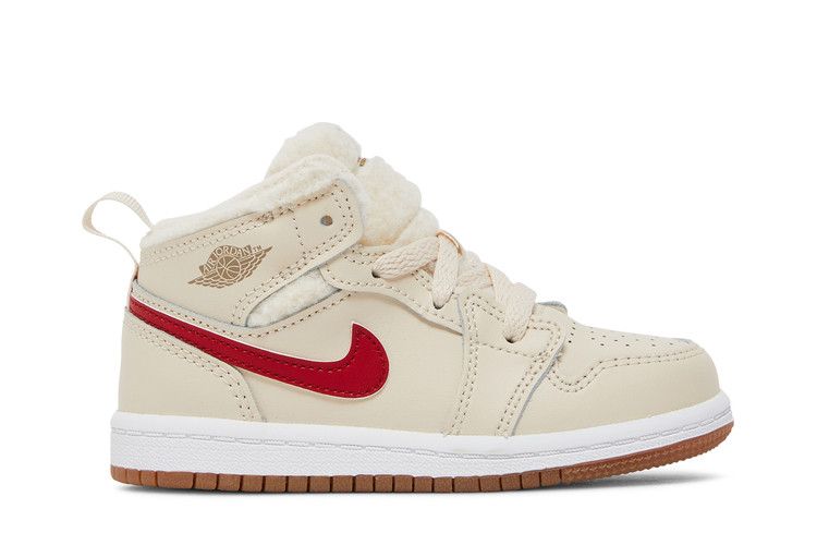 Jordan 1 Mid Utility Fleece Pearl White (TD)