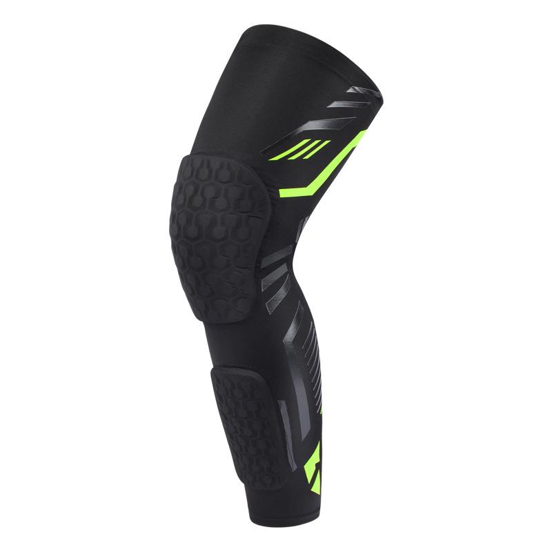 Long Leg Professional Protection Non-Skid Knee Compression Sleeve Protector Cycling Basketball Polyester Knee Sleeves Brace