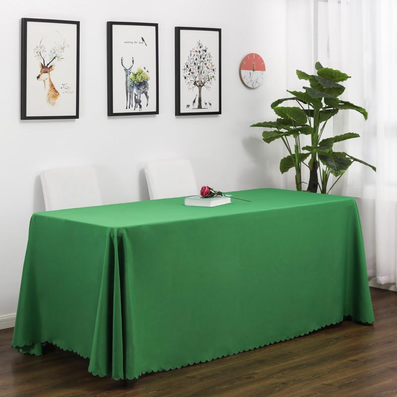 White Rectangle Polyester Tablecloth, Table Cloth Overlay for Birthday, Wedding, Banquet, Party Decoration, Dining Table Cover