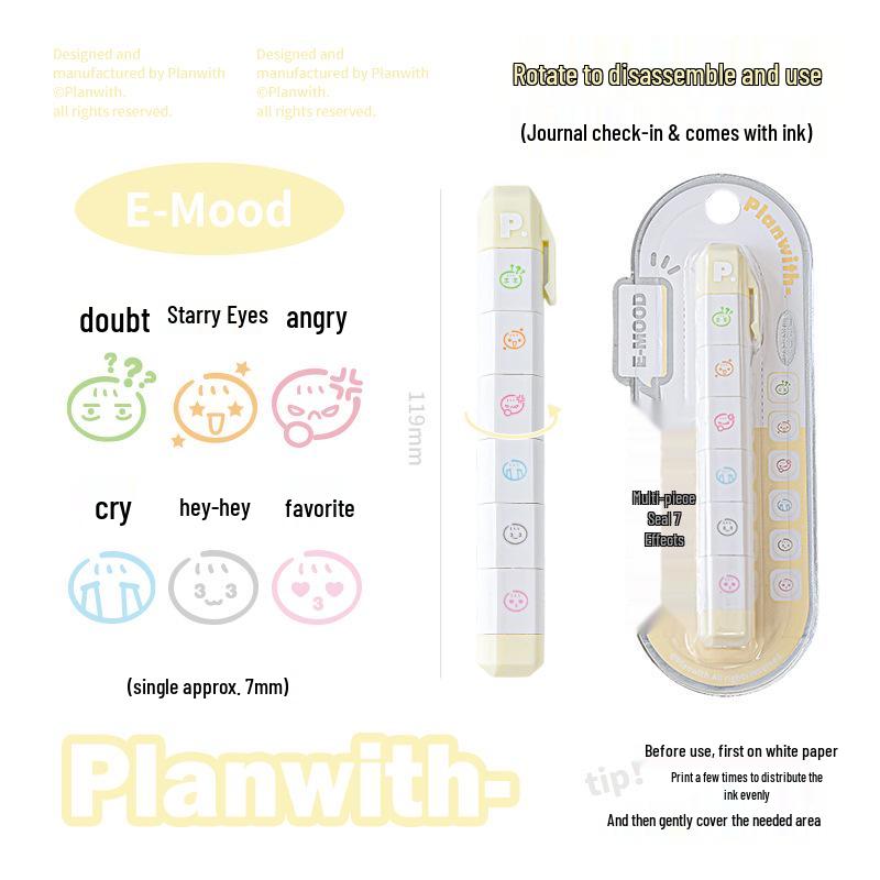 Rosy Posy Multi-Block Rotatable Detachable Stamp for Journaling