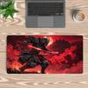 Tapis de Souris Guerrier Samouraï Rouge Accessoires PC Intérieur de Bureau Tapis de Jeu Tapis de Souris Décoration de Bureau Décoration Configuration Gamer