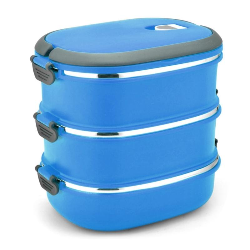 Stainles Steel Food Storage Container Many Tiers Insulated Lunch Boxs for Home Use