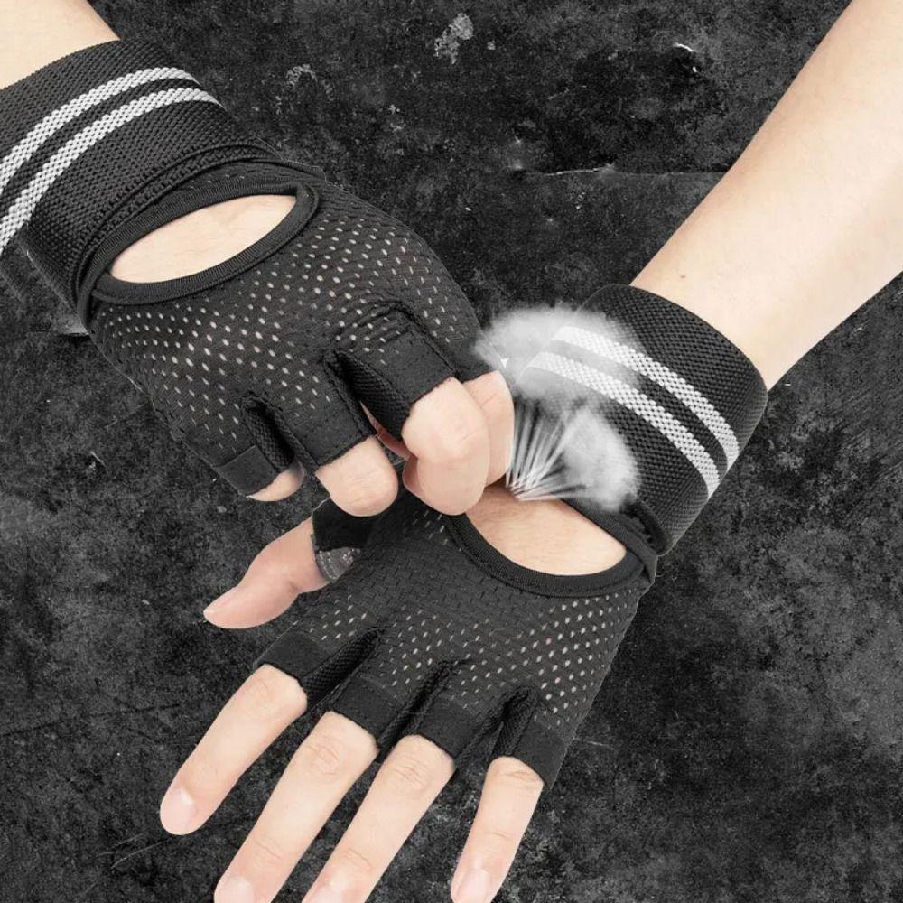 

Vintage Motorcycle Gloves Anti-Slip Men S Fingerless Gloves Racing Finger Mittens Bodybuilding S сірий