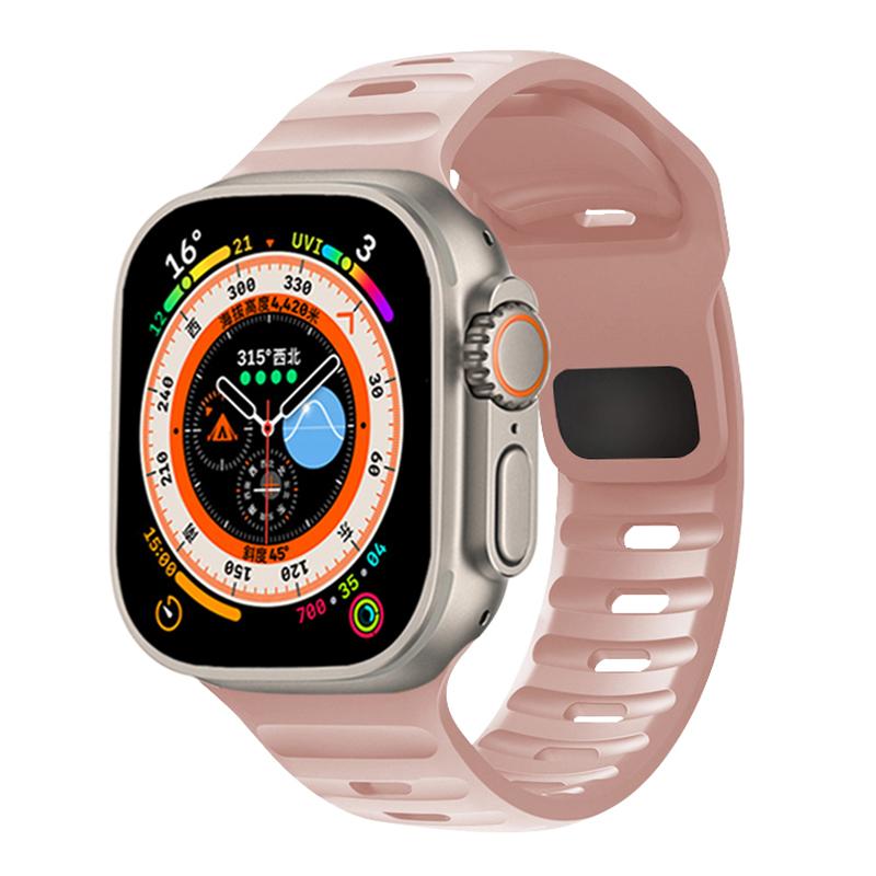 Silicone Strap For Apple Watch ultra Band 44mm 49mm 45mm 42mm 40mm 41mm 38mm sport correa bracelet iwatch Series 2 7 6 3 se 8 9