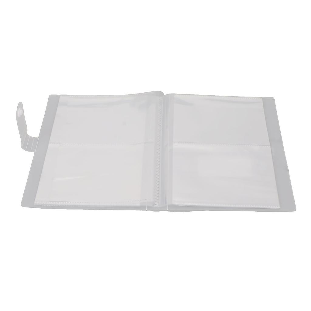 80 Slots Nail Art Sticker Storage Book Large Capacity Frosted Transparent Empty Nail Art Sticker Photo Album