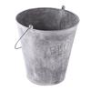 Farmhouse French Bucket Planter Iron Metal Flower Pot Round Rustic Garden Container for Patio Balcony Backyard Lawn Decorative