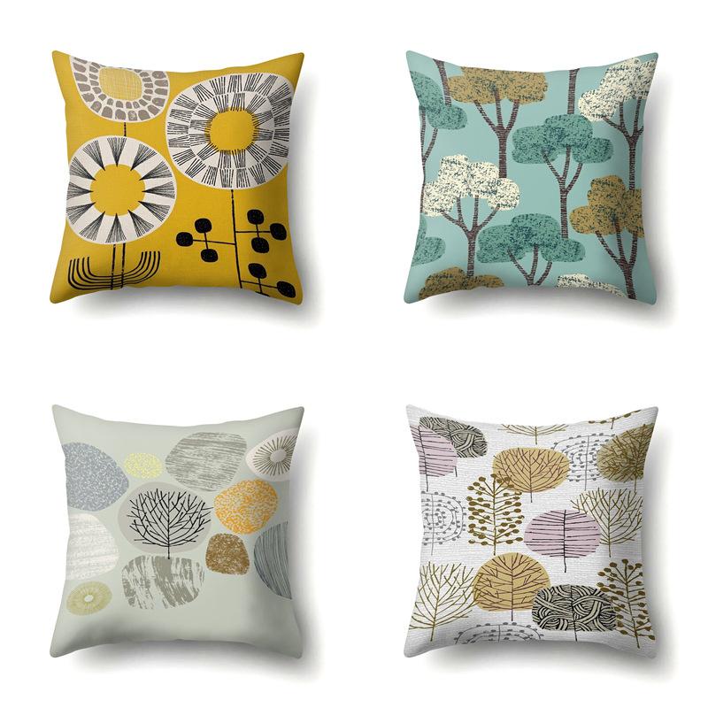 Polyester Pillowcase Automobile Decoration Home Printed Pillowcase