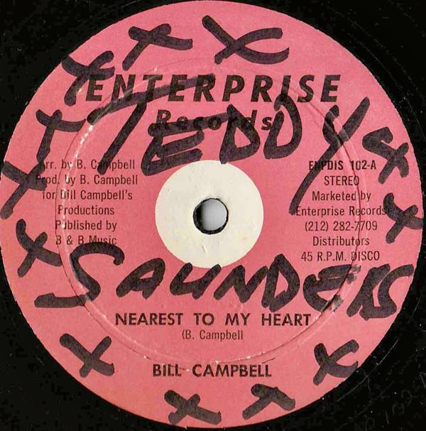 

12inch Record BILL CAMPBELL Nearest To My Heart ENPDIS102 ENTERPRISE US Reggae Ska Dub Used