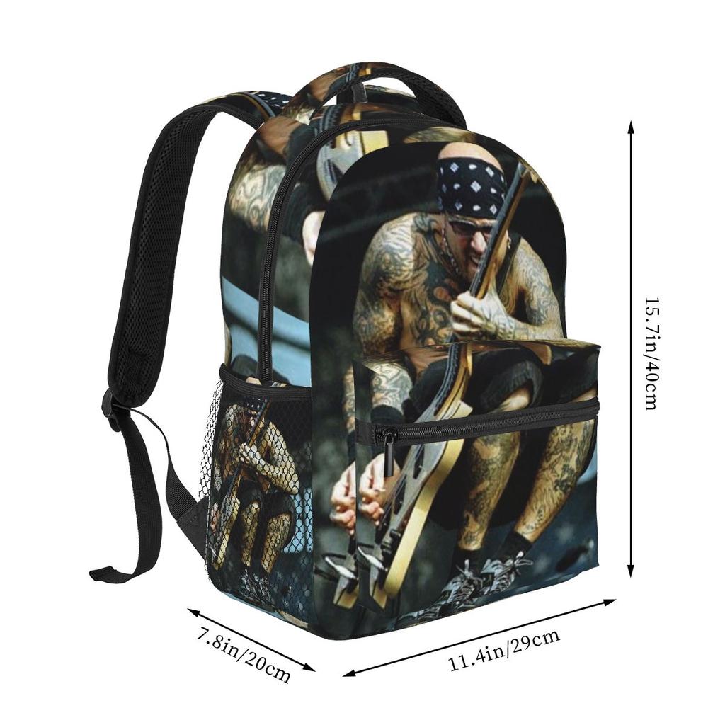 Biohazard Band Tour Backpack Student Boys Girls BookBag Children School Bag Laptop Shoulder Bags for Men Women