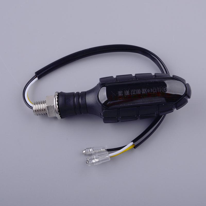 Motorcycle 16LED Indicator Dynamic Rear Tail Brake Lamp Turn Signal DRL Daytime Running Light DC 12V 3000K