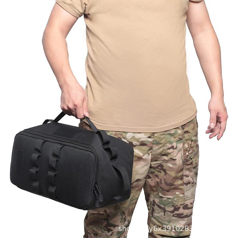 Multifunctional Tactical Outdoor Bag - Large Capacity, Anti-Collision Picnic, Cassette Stove Storage, Ice Pack Included