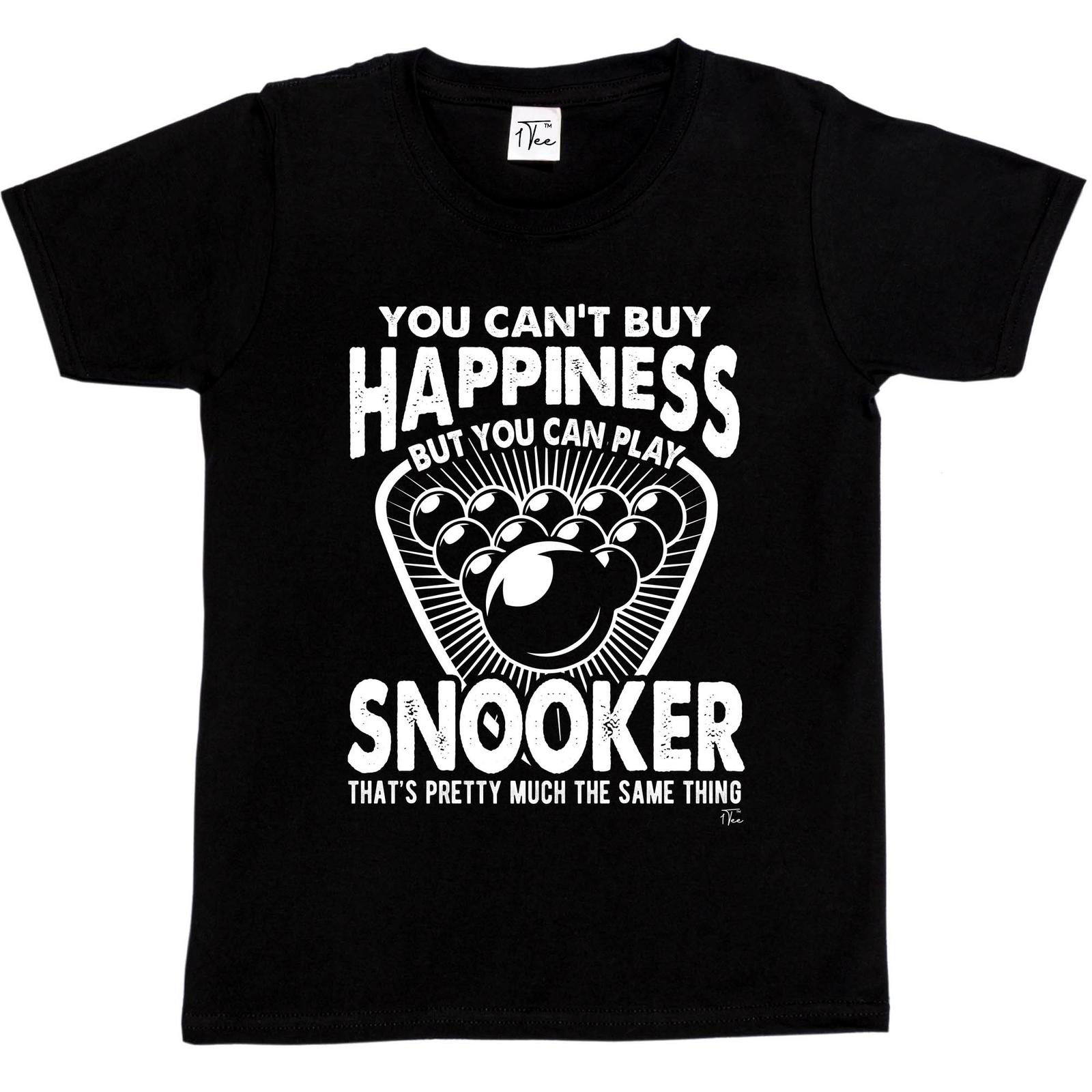 1Tee Kids Girls You Can t Buy Happiness But You Can Play Snooker T-Shirt XXXXL