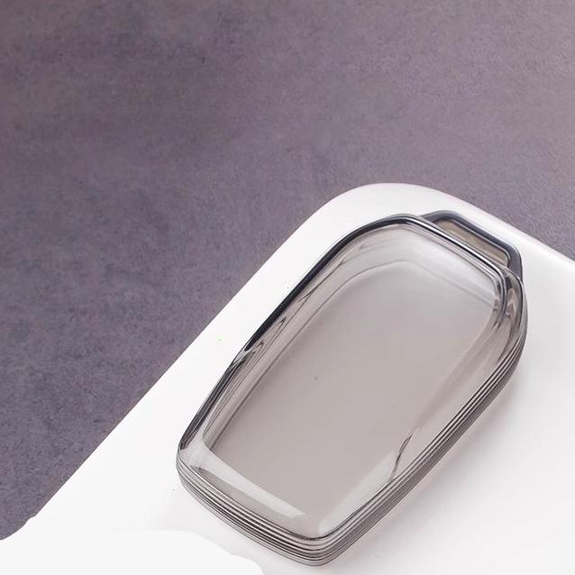 Black Transparent Key Fob Case Cover Car Key Case Modification Accessories For Toyota Rav4 Xa60 -Pre