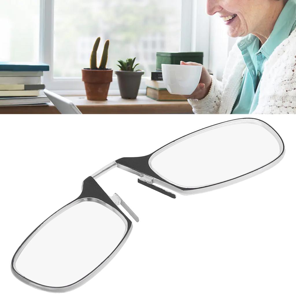Nasenauflage Brille Ältere Armlose Lesebrille Brille für Männer Frauen Ältere
