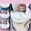 Newborn Baby Knit Swaddle Stroller Wrap Blanket Warm Infant Pram Sleeping Bag