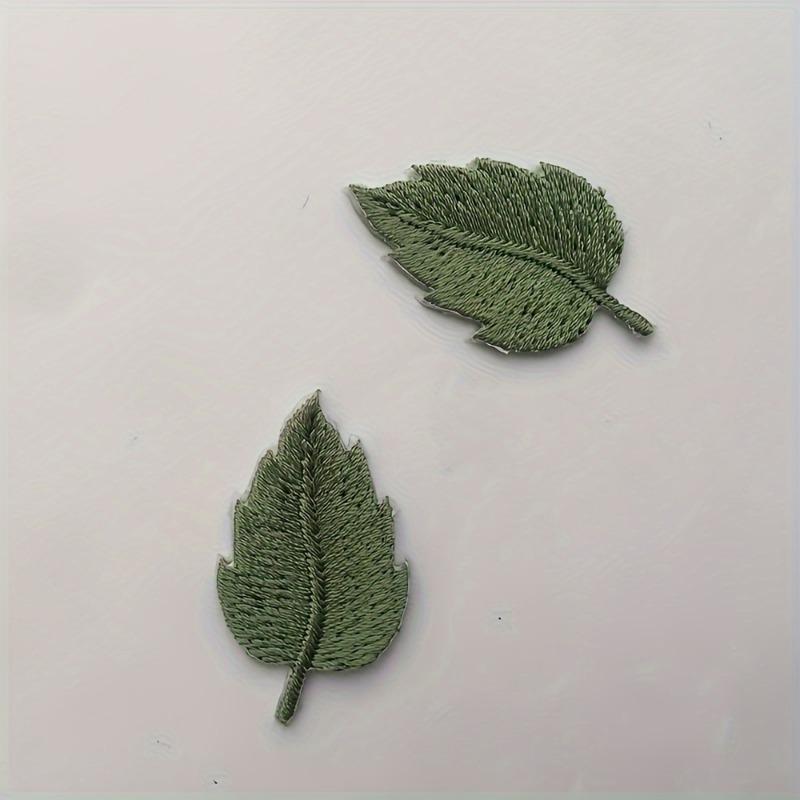 

Miniature Leaf Embroidery Patches Sew-on Applique Badges Fine Embroidery Patches DIY Clothing Accessories Decoration 1pcs