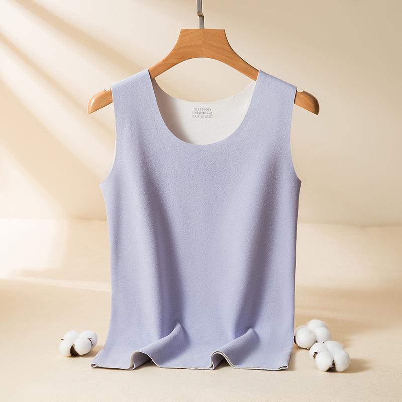 Vestă modelatoare pentru bărbați și femei, bicoloră, din catifea față-verso, fără cusături, cu fund șlefuit.