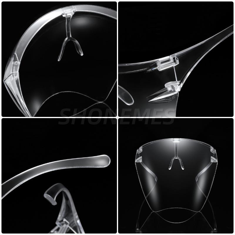 Osłona twarzy przeciwmgielna, przeciwpyłowa, przeciwbryzgowa, okulary ochronne, odpinane noski, maska na oczy, okulary sportowe dla mężczyzn i kobiet