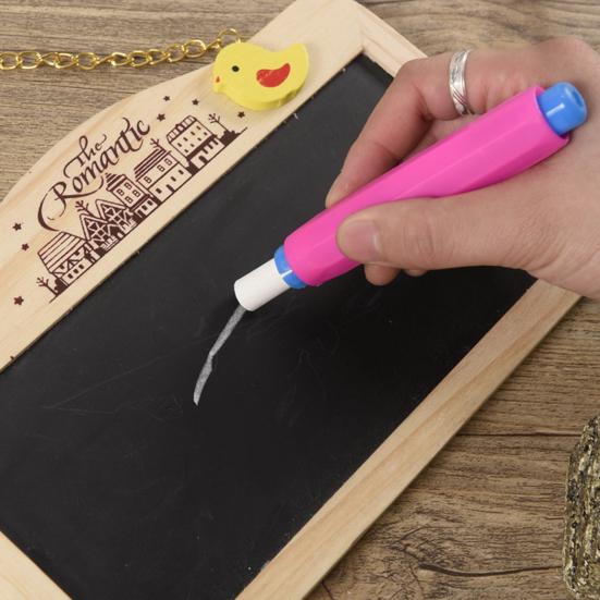 10 Stück Kreidehalter, verstellbar, verhindert Bruch, staubdicht, zum Schreiben, Kunststoff, Lehrer-Kreidestift-Clips für die Schule