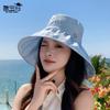 Spring and Summer Sun Hat Children Outdoor Travel Casual Versatile Bucket Hat Big Eaves Drawstring Sun Hat