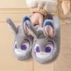 Zootopia Autumn 2024 Non-slip Plush Cotton Slippers for Couples
