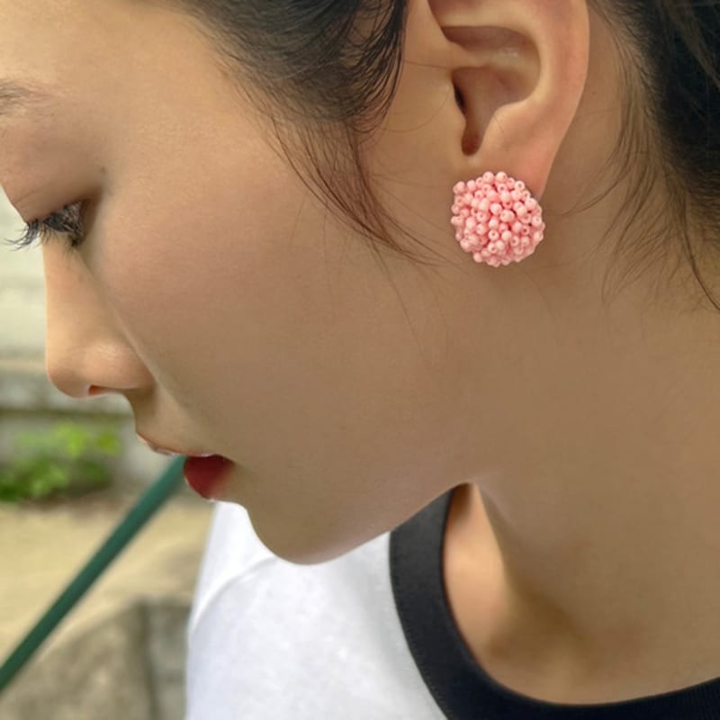 FANTASTIC PLANET blossom party beads earrings (4colors)