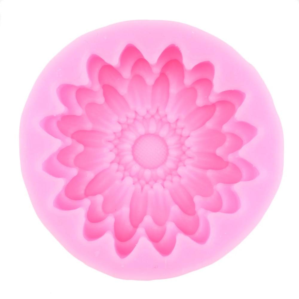 

Силиконовая форма для цветов ромашки, цветов хризантемы, формы для помадки, формы для подсолнечника, шоколадных конфет для украшения торта, кекс, жевательная паста, полимерная глина