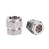 End Cap 1/16"-1" 3-25mm Tube OD Compression Union SUS316L 304 Stainless Steel Coupler Pipe Fitting Connector Metric UNF Nut Lock