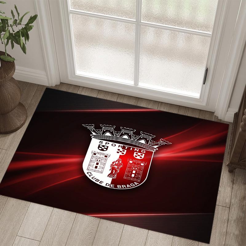 Braga FC Design Crystal Velvet Carpet Cozy Non?Slip Printed Rug For Bedroom Living Room Entrance