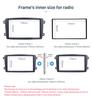 2 Din Car Stereo Radio Fascia Panel Plate Frame CD DVD Dashboard Panel Audio Frame For Mercedes For BENZ C CLASS W203 2002-2004
