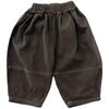 Pantaloni tip lanternă moi coreeni unisex pentru bebeluși cu cusături contrastante - Stil harem la modă