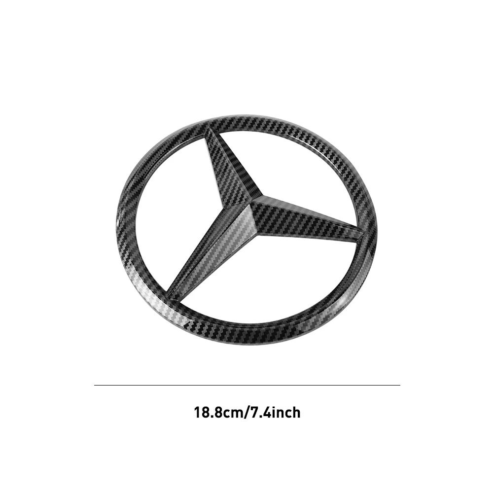 C200 E300 2026 Hot 1pc 188mm/210mm ABS Car Front Grille Badge For Benz W204 W205 W210 W211 W212 W213 A/C/E/S class/CLA/GLA GLC D