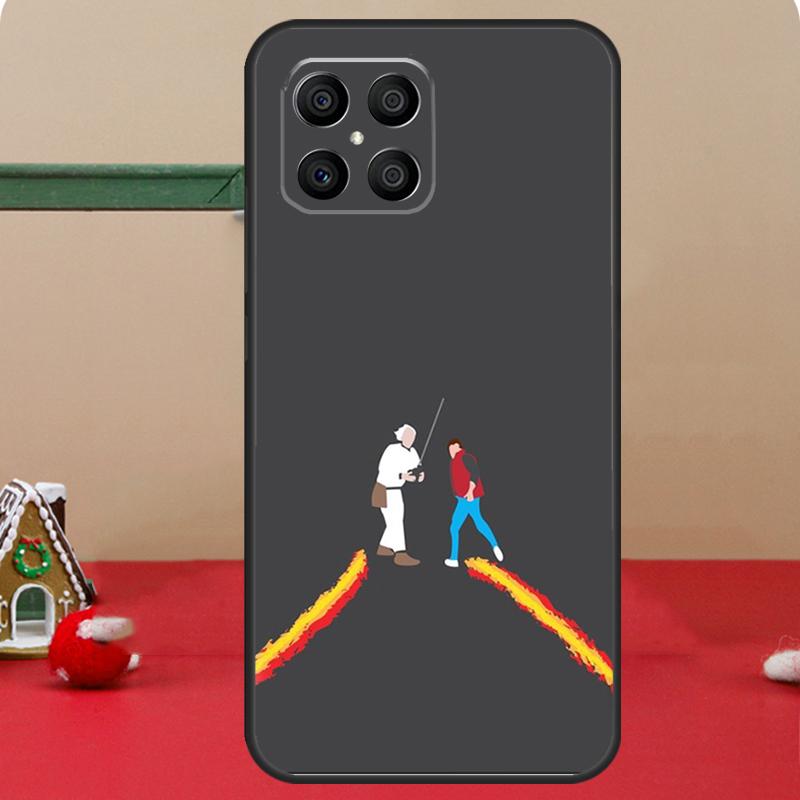 Retro Back To The Future For Huawei P30 P60 Pro P20 P40 P50 P Smart Z Nova 5T Honor 70 50 X8 X9a Magic 5 Lite Case