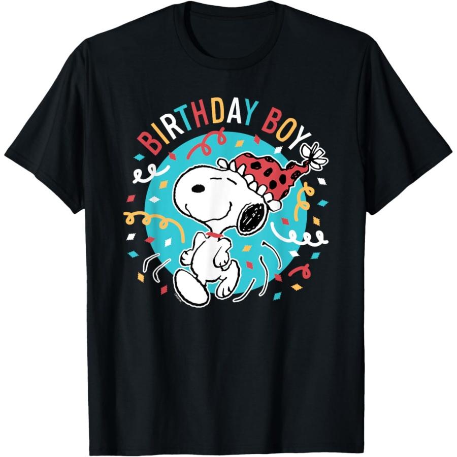 Peanuts - Birthday Boy T-Shirt S чёрный