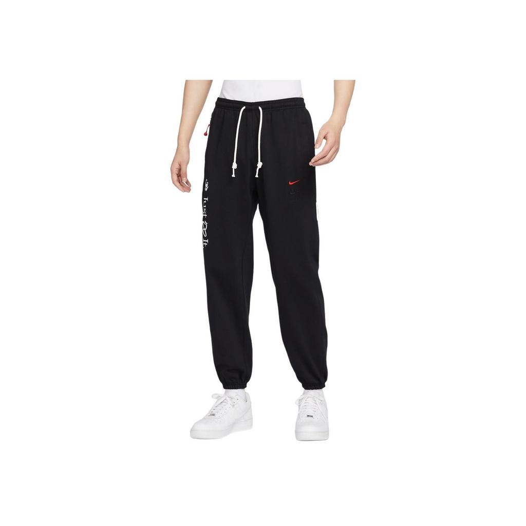 Nike FW23 Year Of The Dragon CNY Series Quick-Drying Fleece-Lined Long Knit Basketball Pants Men Bottoms Black FZ6381-010