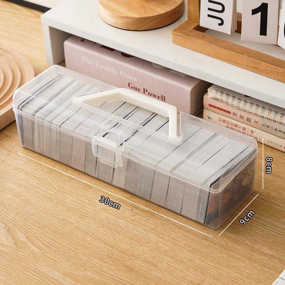 1pc Transparent Idol Photo Storage Case Plastic Albums Photocards Small Card Collection Organizer Photo Card Holder Box