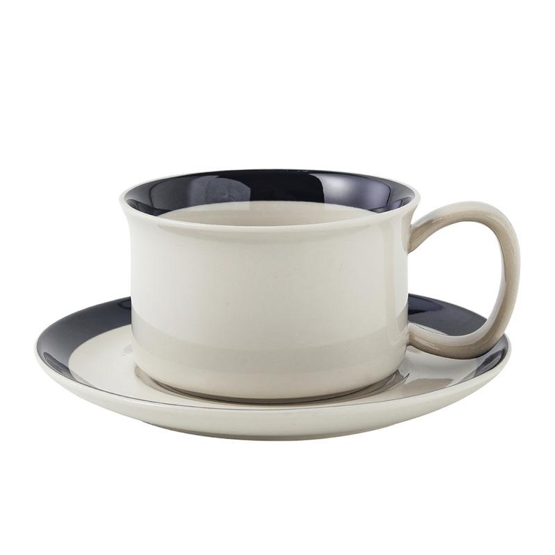 

Керамические ретро кофейные чашки и блюдца Нишевый роскошный набор для латте Кофе Высокая ценность Послеобеденный чай