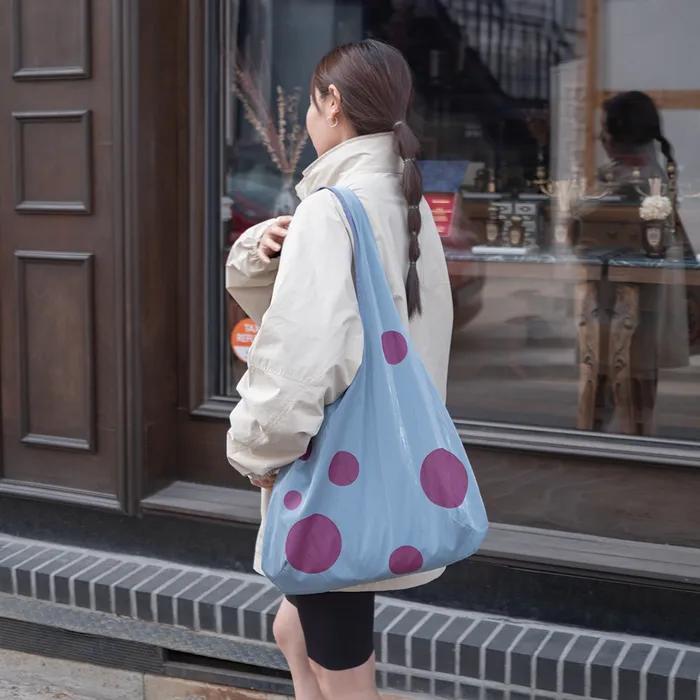 Dot Bubble Bag_Glossy Blue
