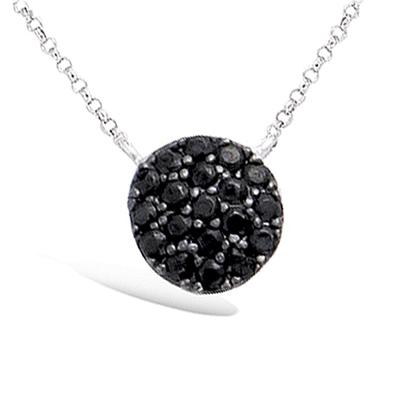 [L4594] - Silberkette 'Göttin' schwarzes Silber (rhodiniert) - 8 mm