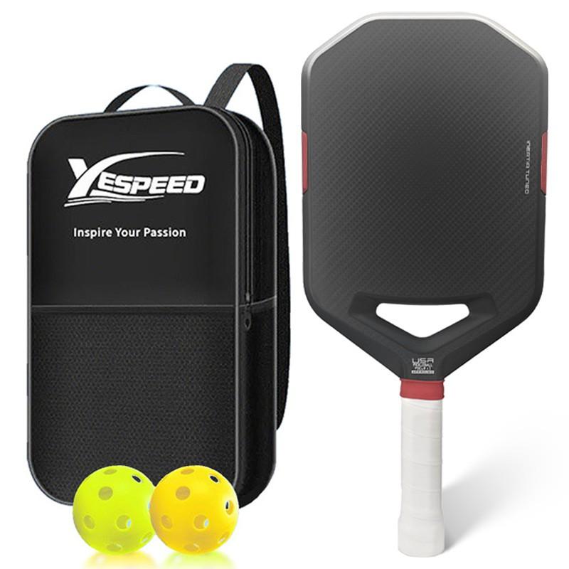 Professional Carbon Fiber Pickleball Paddle 3K Weave Thermal Pressed One-Piece Frame Lightweight 225g Indoor Outdoor Play