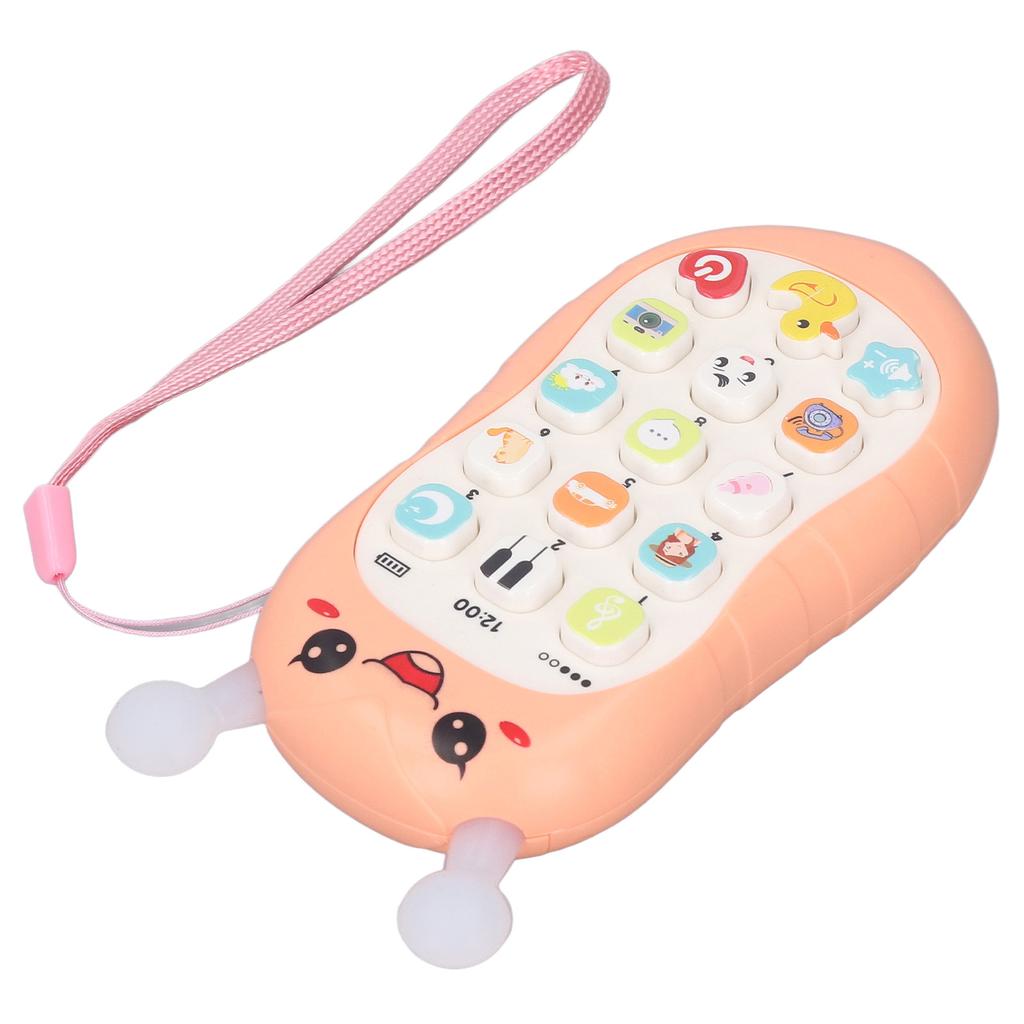 Music Phone Toy Volume Soft Wear Resistant Educational Music Teething Toy Gift