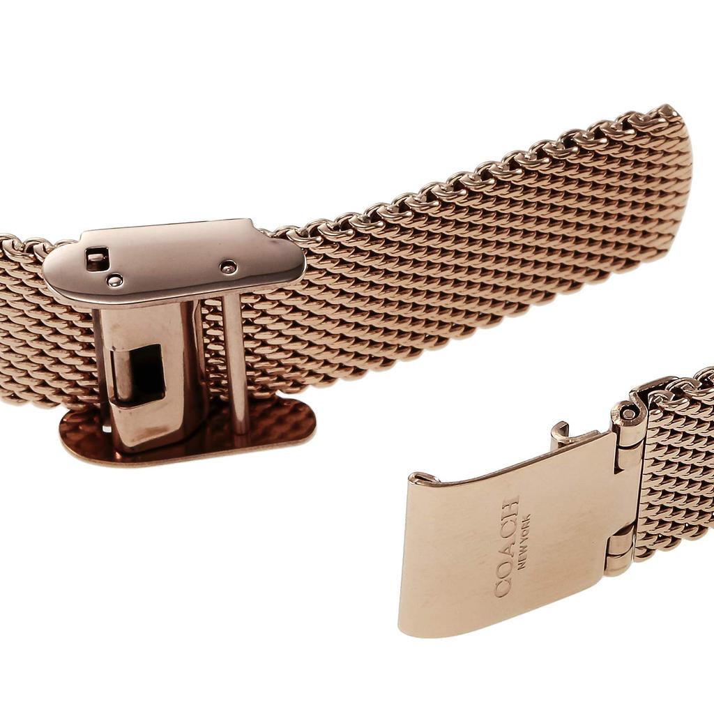 PERRY Silver Dial Stainless Steel Quartz 28MM Watch 14503520 Rose Gold [Coach] Women's [Item]