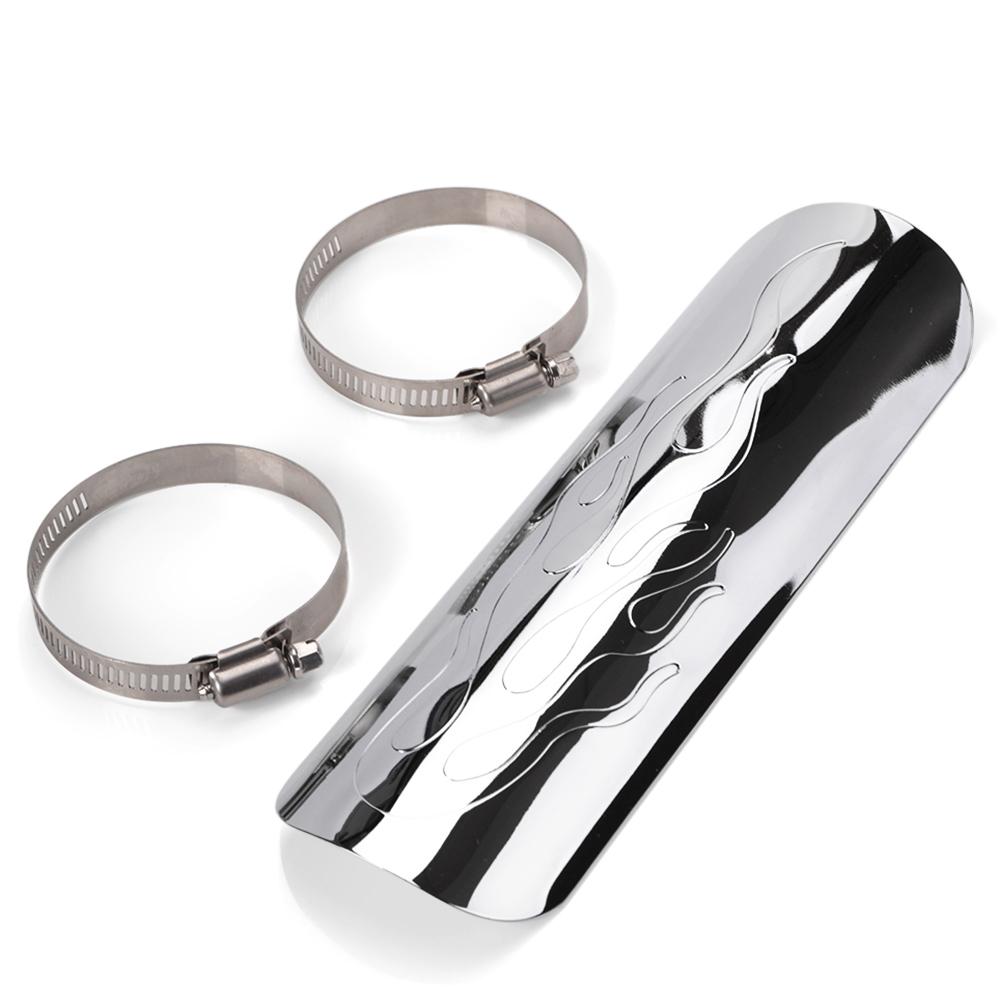 

Мотоцикл хромированный глушитель выхлопных газов труба теплозащитный экран для Harley Dyna Cruiser Road King Softail Sportster