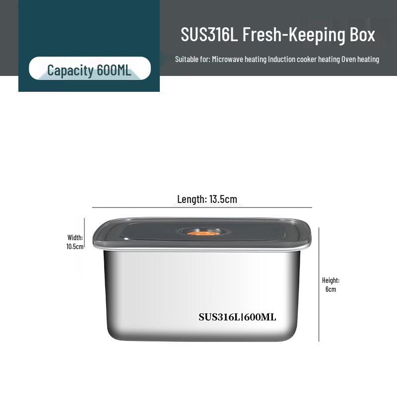 Yode 316L Stainless Steel Microwavable Food Storage Containers