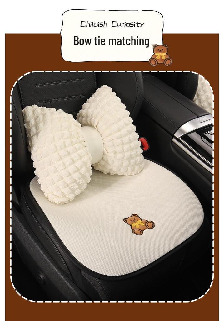 Adorable Bear Car Seat Cushion for Changan X7 PLUS, EADO, YIDAR CS75, CS55 - All Seasons