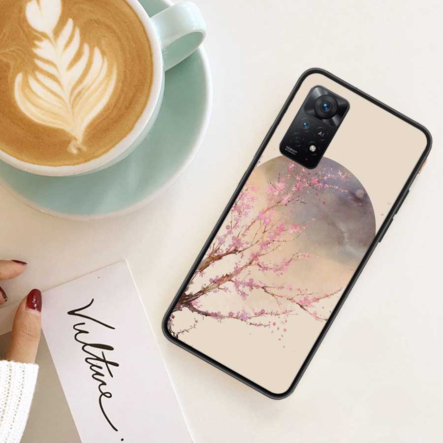 Cherry Blossom Tree Phone Case For Xiaomi Redmi Note 12 Plus 12S 11 11T Pro 5G 11E 11S 4G 10 10S 9 9S 9T 8 8T 7 Cover Shell Coqu