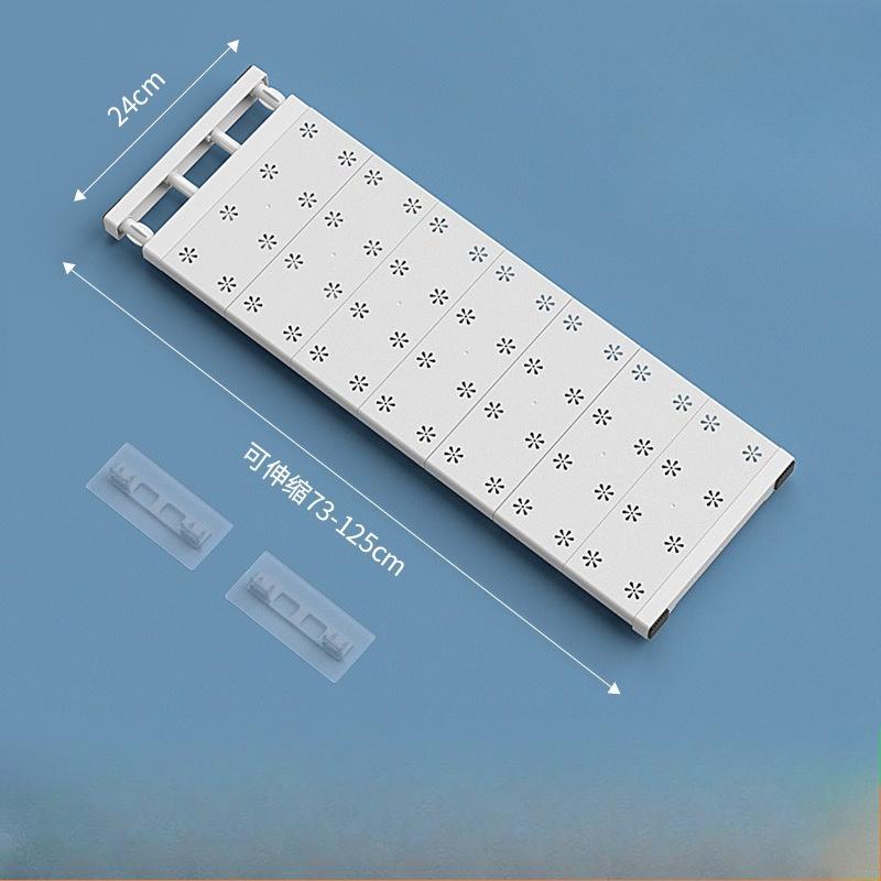 Adjustable Telescopic Shelf Divider Organizer Without Drilling/Multifunctional Plastic Partition Rack/Layered Partitions/Save Space