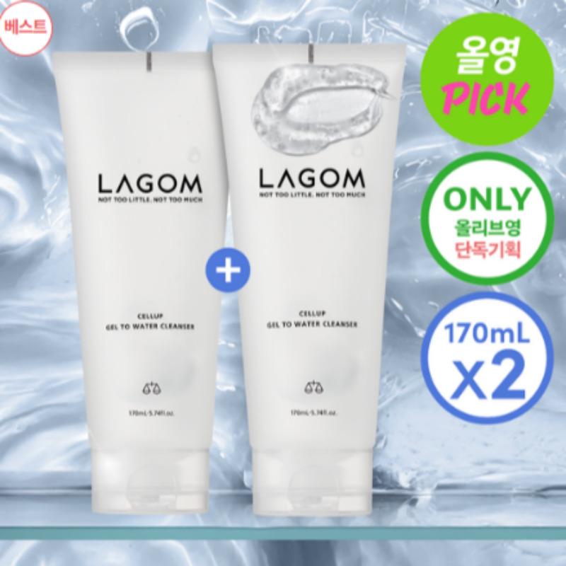 Lagom Cellup Gel to Water Cleanser 170ml x 2